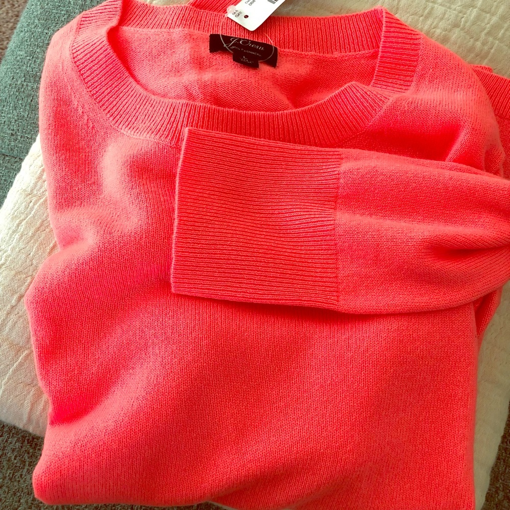 NWT J.Crew everyday cashmere crew sweater L